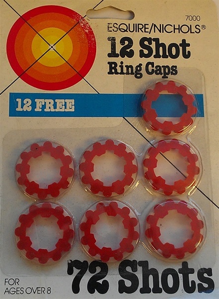12 Shot Ring Caps Package of 7