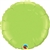 18 inch Round Qualatex Foil LIME GREEN, Price Per Pack of 10