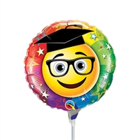 Smiley Graduate Foil Balloon