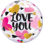 Love You Bubble Balloon