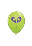 5in Qualatex Space Alien Head LIME GREEN, Price Per Bag of 100