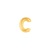 7in GOLD Letter C Megaloon Jr., Price Per Bag of 5