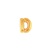 7in GOLD Letter D Megaloon Jr., Price Per Bag of 5