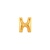 7in GOLD Letter H Megaloon Jr., Price Per Bag of 5