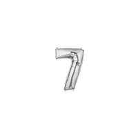 7in SILVER Number SEVEN (7) Megaloon Jr., Price Per Bag of 5