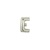 7in SILVER Letter E Megaloon Jr., Price Per Bag of 5