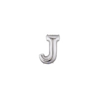 7in SILVER Letter J Megaloon Jr., Price Per Bag of 5