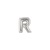 7in SILVER Letter R Megaloon Jr., Price Per Bag of 5