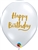 11in Qualatex Birthday Brush Script Diamond Clear