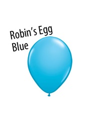 5 inch Jewel Robin's Egg Blue latex balloons