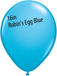 16 inch Qualatex Jewel ROBIN'S EGG BLUE Latex Balloon