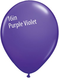 16 inch Qualatex Fashion PURPLE VIOLET Latex Balloon