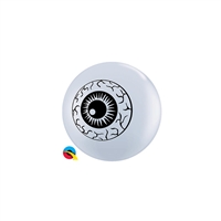 5 inch Qualatex Eyeball Top Print WHITE, Price Per Bag of 100