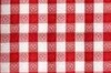 Table Cover 84in Round RED GINGHAM, Price Per EACH