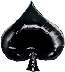 35 inch Casino SPADE foil balloon