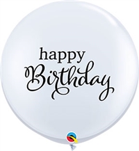 3 foot Happy Birthday Latex Balloon