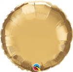 Qualatex Chrome Gold Round Foil Balloon