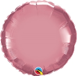 Qualatex Chrome Mauve Round Foil Balloon