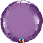 Qualatex Chrome Purple Round Foil Balloon