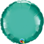 Qualatex Chrome Green Round Foil Balloon