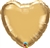Qualatex Chrome Gold Heart Foil Balloon