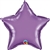 Qualatex Chrome Purple Star Foil Balloon