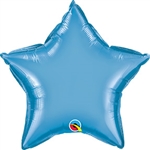 Qualatex Chrome Blue Star Foil Balloon
