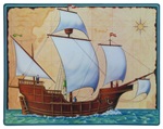 23 inch Tall Ship Cutout