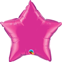 20 inch Star Qualatex Foil MAGENTA, Price Per Pack of 10