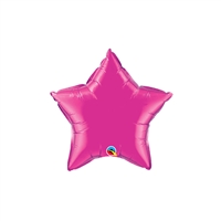 9 inch Star Qualatex Foil MAGENTA