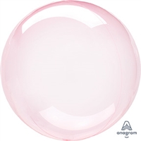 DARK PINK Crystal CLEARZ Poly Balloon