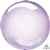 PURPLE Crystal CLEARZ Poly Balloon