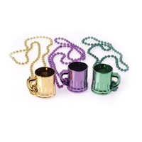 Mardi Gras Beads with Mug