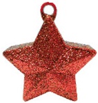 170g Glitter Star Balloon Weight RED