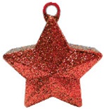 170g Glitter Star Balloon Weight RED