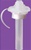 Latex Balloon Valve with 5 foot WHITE Ribbon