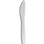 Plastic Knife Medium Weight WHITE