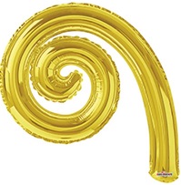 14 inch Kurly Spiral GOLD