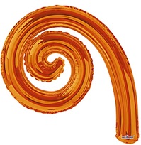 14 inch Kurly Spiral ORANGE