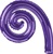 14 inch Kurly Spiral PURPLE