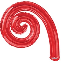 14 inch Kurly Spiral RED