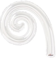 14 inch Kurly Spiral WHITE