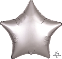 19 inch Satin Luxe PLATINUM Foil Balloon