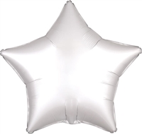 19 inch Satin Luxe WHITE Foil Balloon