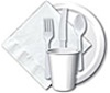 ** SOLD OUT** 10.25in WHITE Plastic Plate, Price Per Package of 20