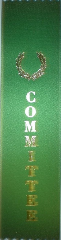 2in x 8in GREEN COMMITTEE Ribbon