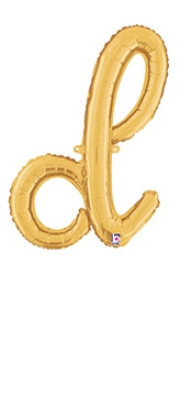 Script Letter d Gold