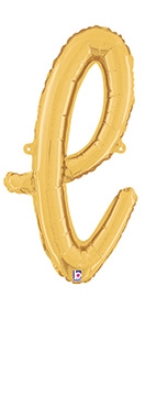 Script Letter l Gold