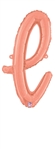 Script Letter L Rose Gold