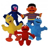 9 inch Plush Sesame Street Classic Characters